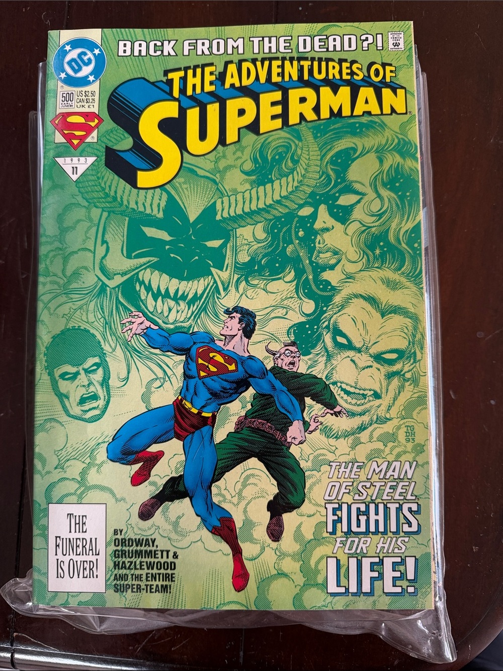 DC The Adventures of Superman Comic - Green, Blue, Red Cover